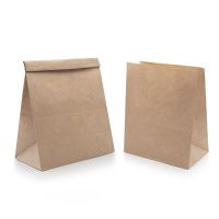 Пакет на вынос [240+140]х400 мм M без ручек, крафт, бум., 400 шт/кор 400 шт/упак РОССИЯ 015-000091-001