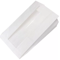 Пакет пищевой [100+50]х640 мм без руч., с окном, бел., бум., 1000 шт/упак 1 000 шт/кор РОССИЯ 003-000005-001