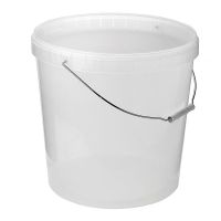 Ведро пищевое 20000 мл, d340хh334 мм, с ручкой, без крышки, прозр., ПП, 15 шт/кор "Альянсупак" 15 шт/упак БЕЛАРУСЬ ДB-20,0/340 oc