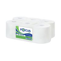 Бумага туалетная для диспенсеров 1-сл. "Focus" Eco Jumbo, бел., 450 м 12 рул/упак 12 рул/кор РОССИЯ 5050785