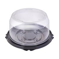 Упаковка для торта [дно] d198хh15[d164хh11] мм, черн., ПЭТ, 200 шт/кор "Протэк" 200 шт/упак РОССИЯ ПР-Т-163 Д