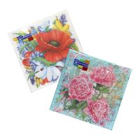 Салфетки 330х330 мм 2-сл., диз. в ассорт., разноцв., бум., 20 шт/упак "МИСТЕРИЯ" 15 упак/кор РОССИЯ -