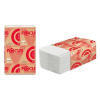 Салфетки для диспенсеров 2-сл. 230х168 мм, бел., 200 шт/упак "Focus" Premium 15 упак/кор РОССИЯ 5083738