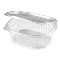 Контейнер 500 мл 1-секц., овал 158х129х55 мм, неразъем.крышка, прозр., ПЭТ, 300 шт/кор "ЮПласт" 300 шт/упак РОССИЯ ЮП-РКС-500/ЮУПМ6004/ЮУПМ6127