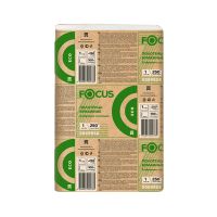 Полотенца бумажные для диспенсеров 240х215 мм 1-сл. Z-сложен., бел, 250 лист/упак "Focus" Eco 12 упак/кор РОССИЯ 5083814