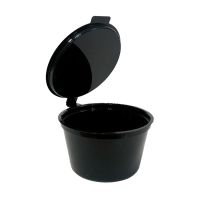 Соусник 30 мл, d51хh30 мм, неразъем. крышка, черн., ПП, 80 шт/упак "Перинт" 1 760 шт/кор РОССИЯ конт. соусн. 30 черн.