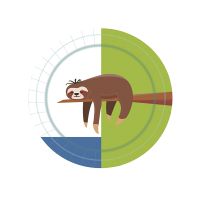 Тарелка d 180мм, дизайн "Север-Юг", картон