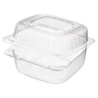 Упаковка 0.92л, квадратн., внеш. 132х131х78мм, внутр. 122х116х69мм, прозрачн., ОПС