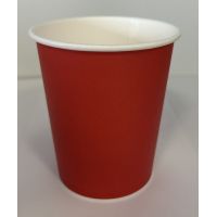 Стакан бумажный 250 мл 1 сл., d80 мм, красн., карт., 50 шт/упак 1 000 шт/кор РОССИЯ 01-125008-050/1000/24