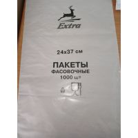 Пакет фасовочный 240х370 мм 8 мкм, прозр., ПНД, 1000 шт/упак 10 упак/кор РОССИЯ