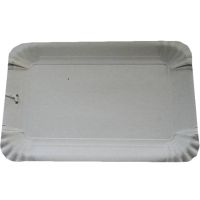 Тарелка одноразовая мелкая 130x200 мм, бел., карт, 50 шт/упак 1 300 шт/кор РОССИЯ 002A-0910-0108-001