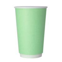 Стакан бумажный 300 мл 2 сл., d90 мм, мятн., карт., 20 шт/упак "SaaMi" 400 шт/кор РОССИЯ 111265