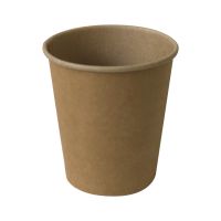 Стакан бумажный 250 мл 1 сл., d80 мм, крафт, карт., 50 шт/упак 1 000 шт/кор РОССИЯ Крафт-крафт