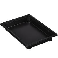 Контейнер ДЛЯ СУШИ, 400 мл, прямоугольный 182х127х20мм, чёрный