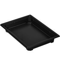 Контейнер для суши 1-секц. 233х161х20 мм, без крышки, черн., ПС, 220 шт/кор "Комус" 220 шт/упак РОССИЯ С-25 (GN) (Т) Д