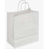 Пакет [240+140]х280 мм с круч. ручками, бел., бум., 250 шт/кор 250 шт/упак РОССИЯ KR-03-80-241428