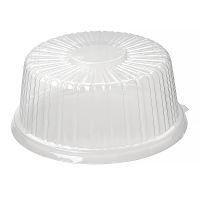 Крышка круглая для торта 4,8л., d-260мм, h-112мм, прозрачная