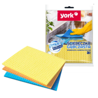 Салфетка из целлюлозы 155х175 мм, цвет в ассорт., 3 шт/упак ''York'' 25 упак/кор КИТАЙ 024010