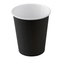 Стакан бумажный 400 мл 2 сл., d90 мм, черн., карт.,15 шт/упак 240 шт/кор РОССИЯ