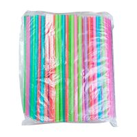 Трубочки для коктейлей 240 мм, d7 мм, разноцв., пласт. прямые, 250 шт/упак 24 упак/кор БЕЛАРУСЬ