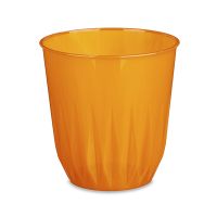 Одноразовый стакан для холодного и горячего, 0.25л, d 80мм, Баккара, оранж., ПС