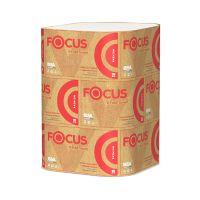 Полотенца бумажные для диспенсеров 230х230 мм 2-сл. V-сложен., бел., 200 лист/упак "Focus" Premium 15 упак/кор РОССИЯ 5049977