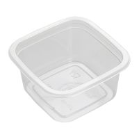 Контейнер 200 мл 1-секц. 93х93х48 мм, без крышки, прозр., ПЭТ, 50 шт/упак "ПолиЭр" 500 шт/кор РОССИЯ СпК-0909-200