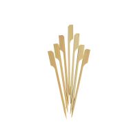 Пика 120 мм, диз. "Гольф", беж., бамбук, 100 шт/упак 40 упак/кор КИТАЙ 440-705