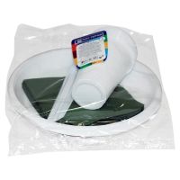 Набор одноразовой посуды для пикника [6 стак. 200 мл, ПП+6 тар. d205 мм, ПС+6 вил.+6 салф.] 15 упак/кор РОССИЯ