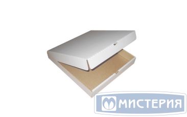 Коробка для пиццы 320х320х40 мм, бел., микрогофрокарт.Т-21/Т-11 Е, 50 шт/кор 50 шт/упак РОССИЯ
