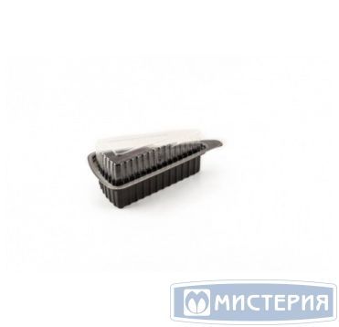 Крышка для упаковки под порцию торта, 330мл, треуг., 106х178х33мм, прозрачная, ПЭТ