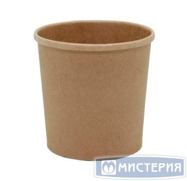 Супница 340 мл, d90хh85 мм, без крышки, крафт, карт., 50 шт/упак "Complement" 500 шт/кор КИТАЙ 54438