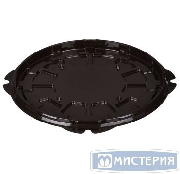 Упаковка для торта [дно] d261хh16[d232хh12] мм, коричн., ПС, 125 шт/кор "Комус" 125 шт/упак РОССИЯ Т-236/ДШ коричн.