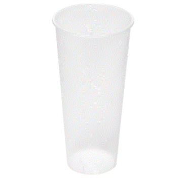Стакан одноразовый 650 мл, прозр., ПП, 10 шт/упак 200 шт/кор РОССИЯ Матовый