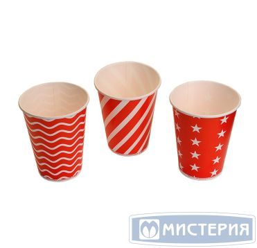 Стакан для холодных напитков, 0.3/0.364л, с рисунком "Lollipop", картон