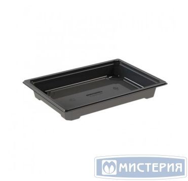 Контейнер для суши 1-секц. 233х162х22 мм, без крышки, черн., ПЭТ, 89 шт/упак "Каштан" 356 шт/кор БЕЛАРУСЬ УК-704-02