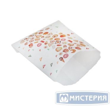 Пакет пищевой 110х140 мм без руч., без окна, диз. "Рог изобилия", разноцв., бум., 100 шт/упак 2 500 шт/кор РОССИЯ