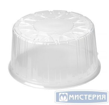 Крышка для торта, 1.5кг, круглая, внешн. d 261мм, h 131мм, внутр. d 232мм,. h 110мм, прозрачная, ОПС