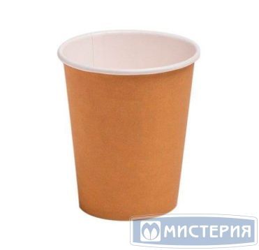 Стакан бумажный 250 мл 1 сл., d80 мм, крафт-бел., карт., 50 шт/упак 1 000 шт/кор РОССИЯ 01-125003-050/1000/24