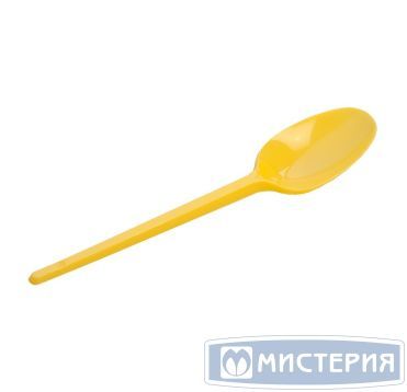 Ложка одноразовая 165 мм, желт., ПС, 12 шт/упак "МИСТЕРИЯ" 1 080 шт/кор РОССИЯ