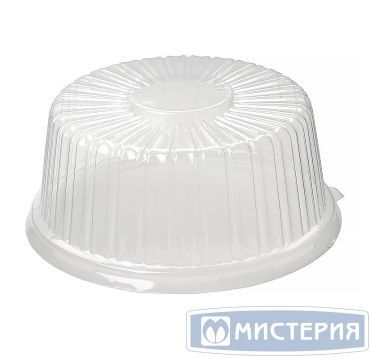Крышка круглая для торта 4,8л., d-260мм, h-112мм, прозрачная