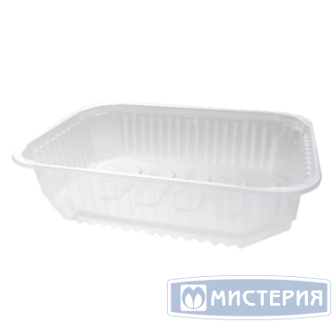 Контейнер 750 мл 1-секц. 186х132х48 мм, серия 186, без крышки, прозр., ПП, 100 шт/упак "Clarity" 500 шт/кор РОССИЯ 186-750
