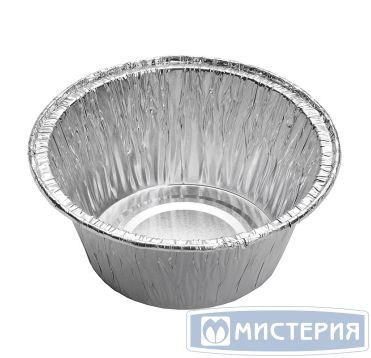 Форма алюминиевая 1-секц. 130 мл d86хh35 мм, без крышки, алюм., 100 шт/упак 2 000 шт/кор РОССИЯ 402-726