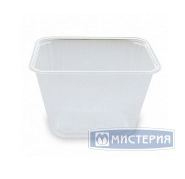 Контейнер 2000 мл, прямоугольный, 186х132х130мм, полупрозрачный