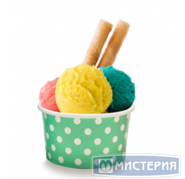 Креманка 165 мл, d87хh49 мм, диз. "Горошек", без окна, без крышки, салат., карт., 1000 шт/кор "SaaMi" 50 шт/упак РОССИЯ 64258,01/211151