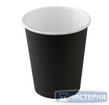 Стакан бумажный 400 мл 2 сл., d90 мм, черн., карт.,15 шт/упак 240 шт/кор РОССИЯ