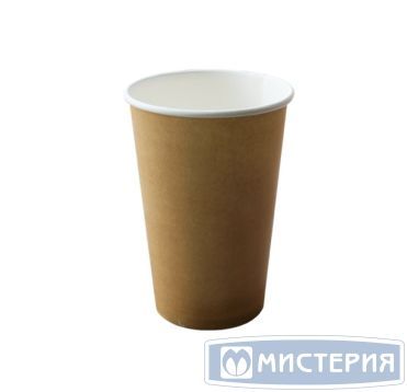 Стакан бумажный 250 мл 1 сл., d80 мм, крафт, карт., 50 шт/упак 1 000 шт/кор РОССИЯ Крафт