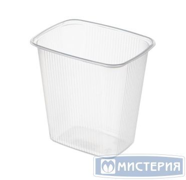 Контейнер 500 мл 1-секц. 108х82х105 мм, серия 108, без крышки, прозр., ПП, 100 шт/упак "Clarity" 1 000 шт/кор РОССИЯ 108-500