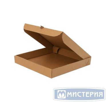 Коробка для пиццы 360х360х40мм, бурая,картон B