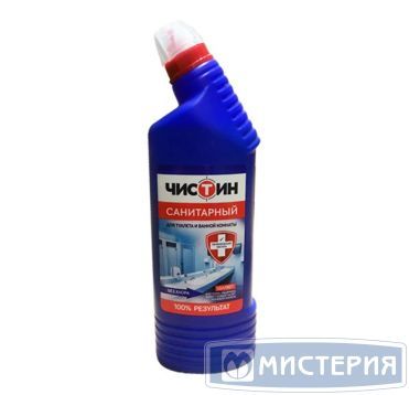 Средство для очистки сантехники "Чистин" Санитарный, изогнутое горло, 750 мл 14 шт/кор РОССИЯ 24446